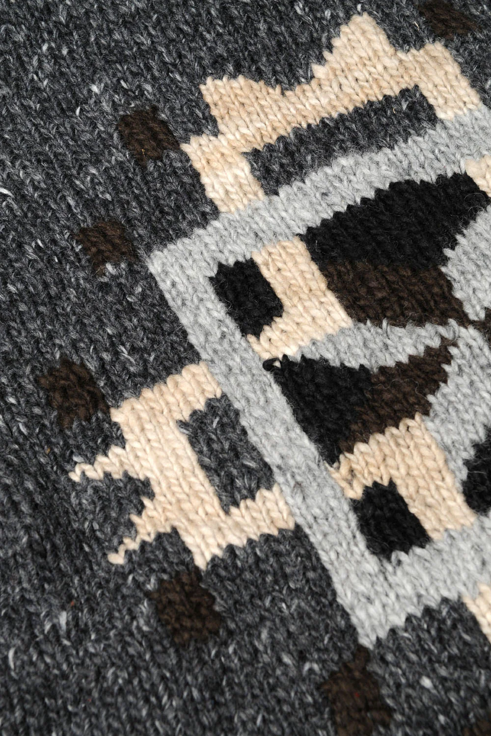 Chimayo Set-in Zipper Cardigan - Ox Grey - Image 5