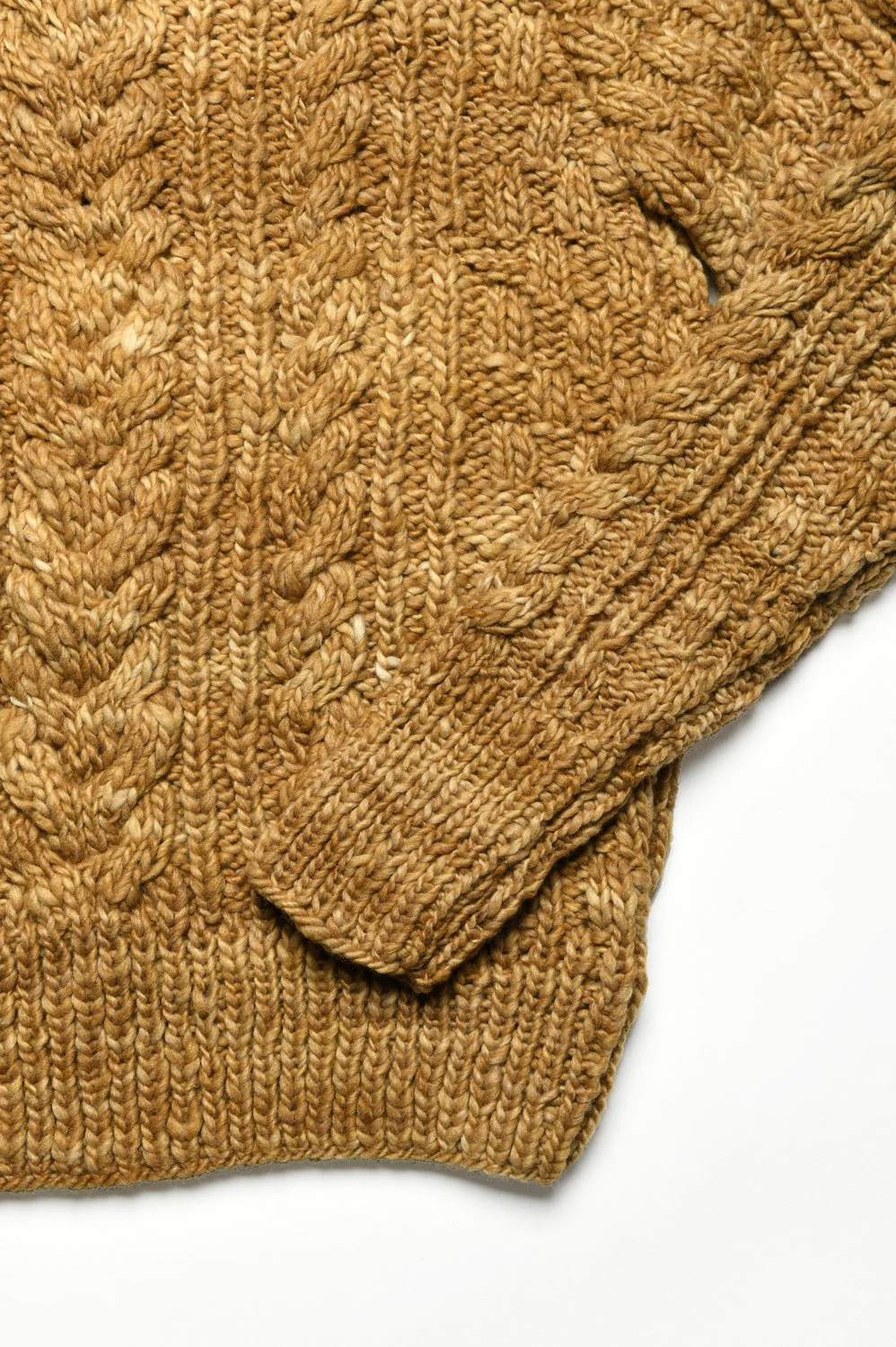Fisherman Pullover - Dk. Gold - Image 4