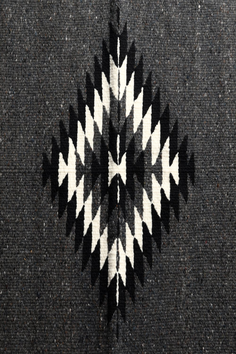 Merino Wool Blanket Poncho, Ruana Greca - Grey - Image 4