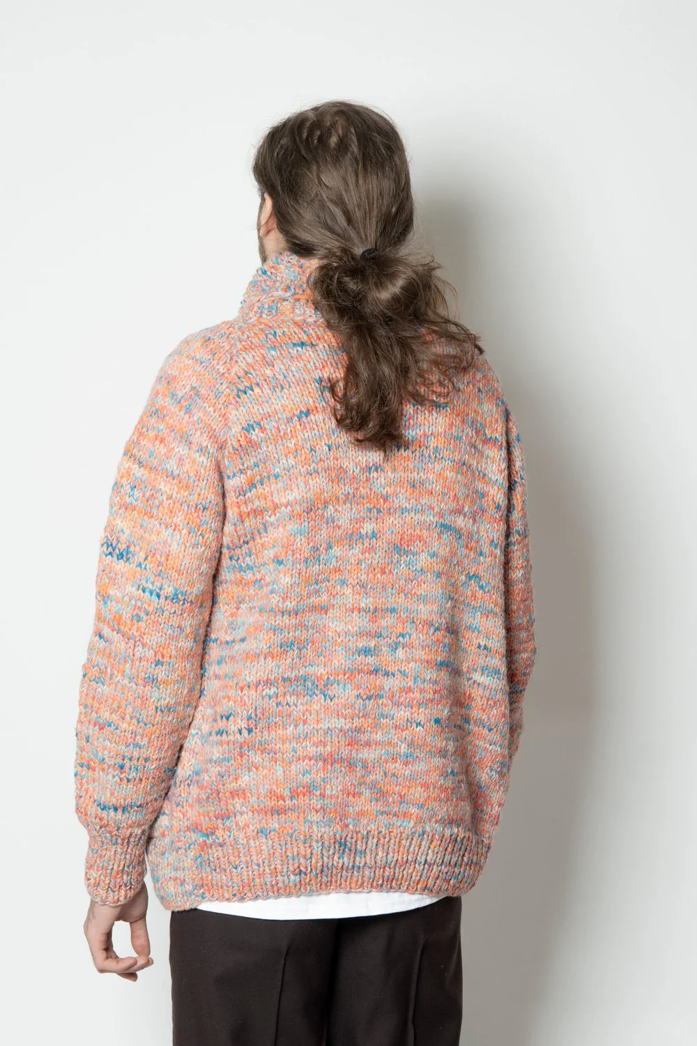 Mix Heather Zipper Cardigan - Heather Med Turq Mix - Image 7