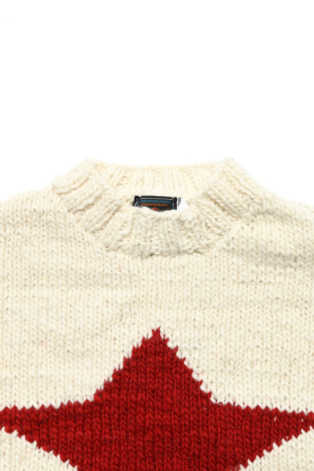 Star Pullover - Ivory x Red - Image 3