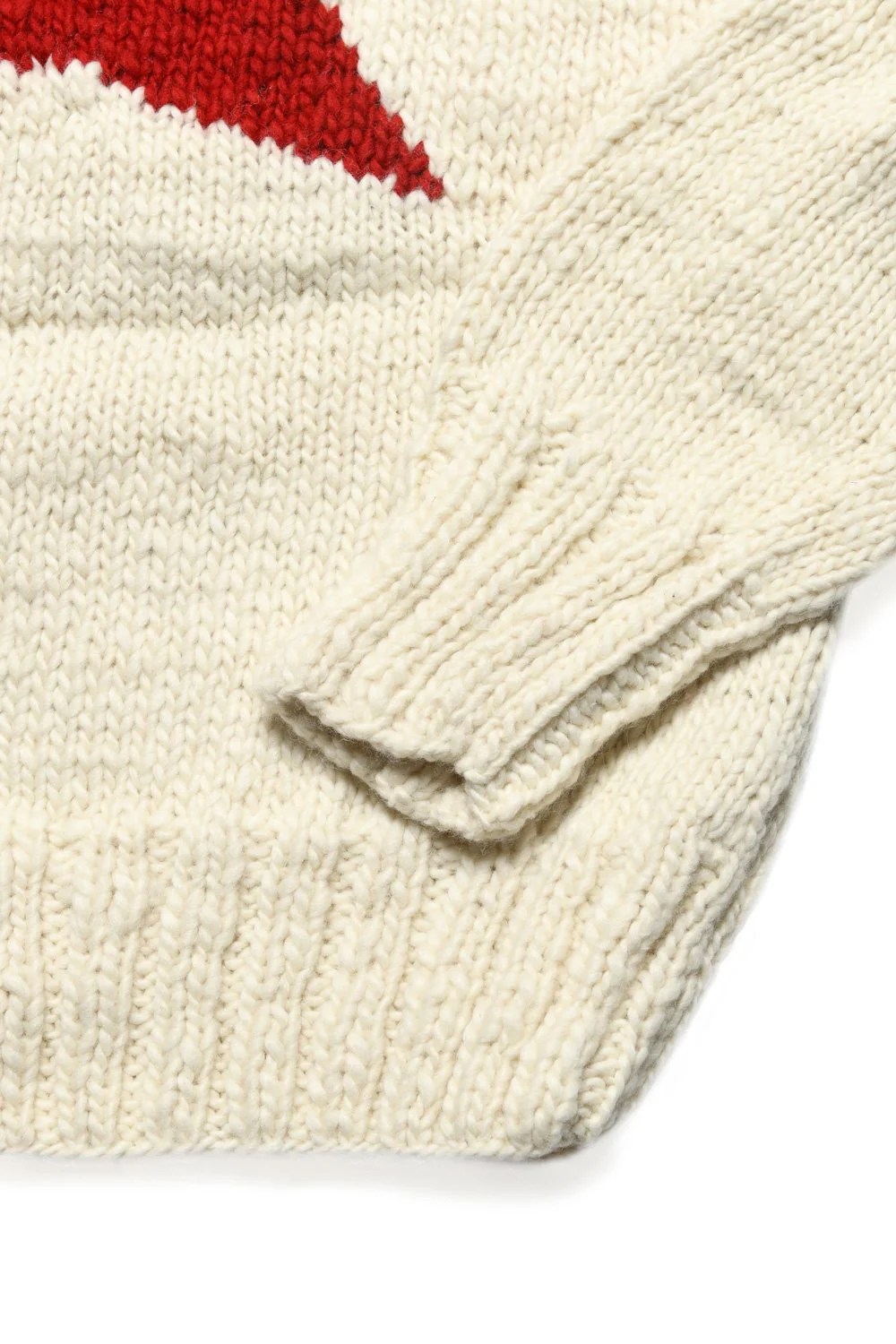Star Pullover - Ivory x Red - Image 4
