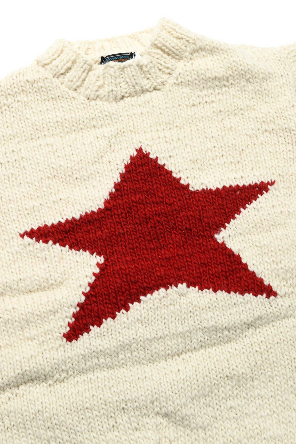 Star Pullover - Ivory x Red - Image 5
